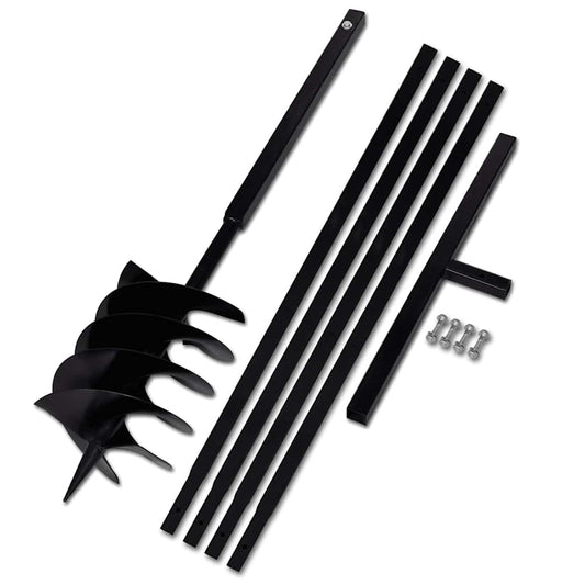 Ground Drill with Handle 200 mm with Extension Tube 5 m Steel Ground Drill with Handle 200 mm with Extension Tube 5 m Steel