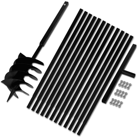 Ground Drill with Handle 200 mm with Extension Tube 13 m Steel Ground Drill with Handle 200 mm with Extension Tube 13 m Steel