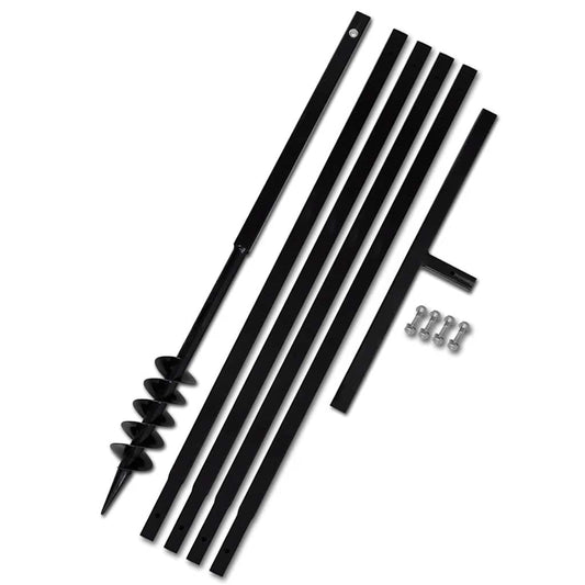 Ground Drill with Handle 80 mm with Extension Tube 5 m Steel Ground Drill with Handle 80 mm with Extension Tube 5 m Steel