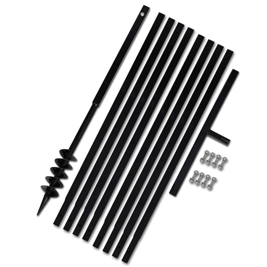 Ground Drill with Handle 80 mm with Extension Tube 9 m Steel Ground Drill with Handle 80 mm with Extension Tube 9 m Steel