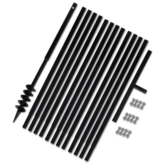 Ground Drill with Handle 80 mm with Extension Tube 13 m Steel Ground Drill with Handle 80 mm with Extension Tube 13 m Steel