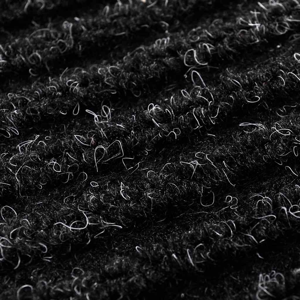 Door Mat Black 120 x 180 cm PVC