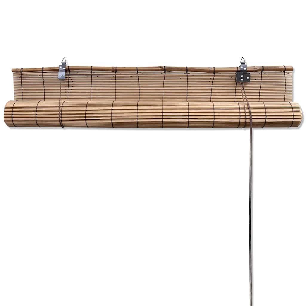 241331 Brown Bamboo Roller Blinds 150 x 220 cm