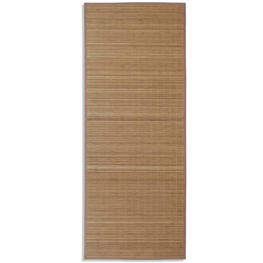 Rectangular Brown Bamboo Rug 80 x 200 cm Rectangular Brown Bamboo Rug 80 x 200 cm