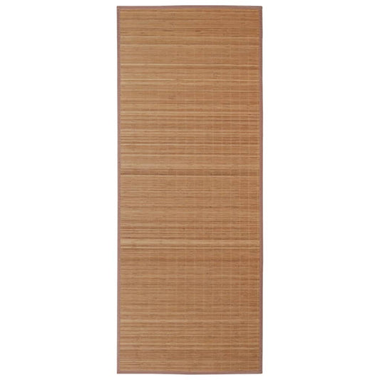 Rectangular Brown Bamboo Rug 80 x 300 cm Rectangular Brown Bamboo Rug 80 x 300 cm