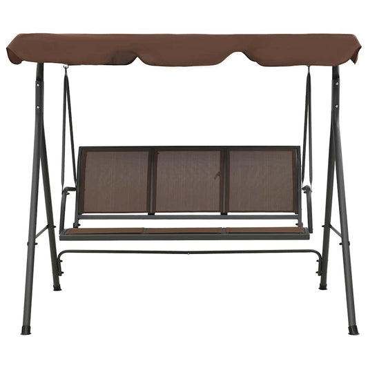 41422 vidaXL Garden Swing Bench with Canopy Coffee 41422 vidaXL Garden Swing Bench with Canopy Coffee