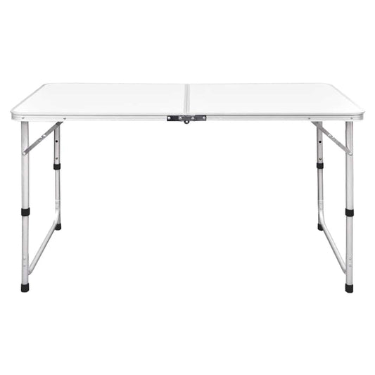 41325 vidaXL Foldable Camping Table Height Adjustable Aluminium 120 x 60 cm 41325 vidaXL Foldable Camping Table Height Adjustable Aluminium 120 x 60 cm