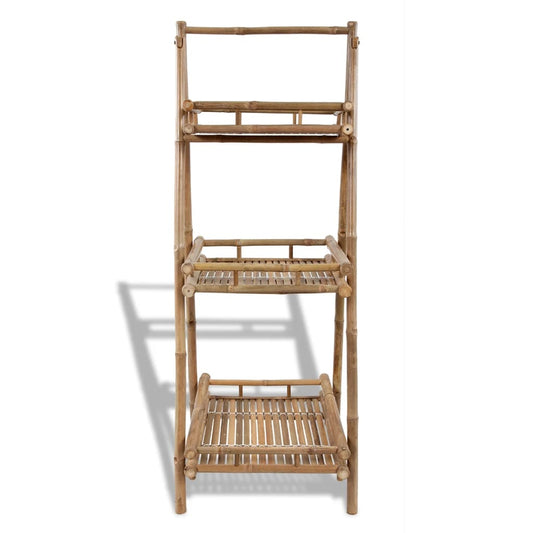 3-Tier Folding Bamboo Plant Rack 3-Tier Folding Bamboo Plant Rack