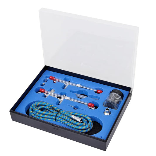 Airbrush Set with 2 Spray Guns Airbrush Set with 2 Spray Guns