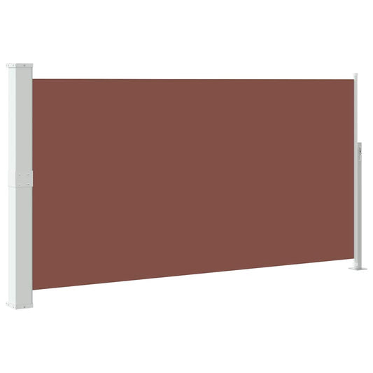 Patio Retractable Side Awning 160 x 300 cm Brown Patio Retractable Side Awning 160 x 300 cm Brown