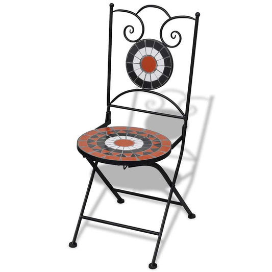 Garden Chair | Set of 2 | Terracotta | Powder-coated iron | Foldable Garden Chair | Set of 2 | Terracotta | Powder-coated iron | Foldable
