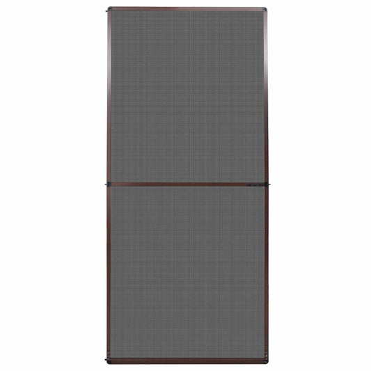 Hinged Insect Screen Manual Brown and Black 100 x 215 cm Hinged Insect Screen Manual Brown and Black 100 x 215 cm