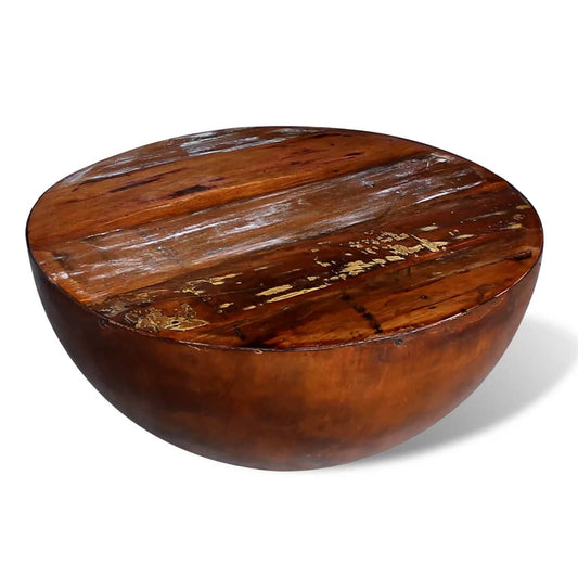Coffee Table Bowl-shaped with Steel Base Solid Reclaimed Wood Coffee Table Bowl-shaped with Steel Base Solid Reclaimed Wood