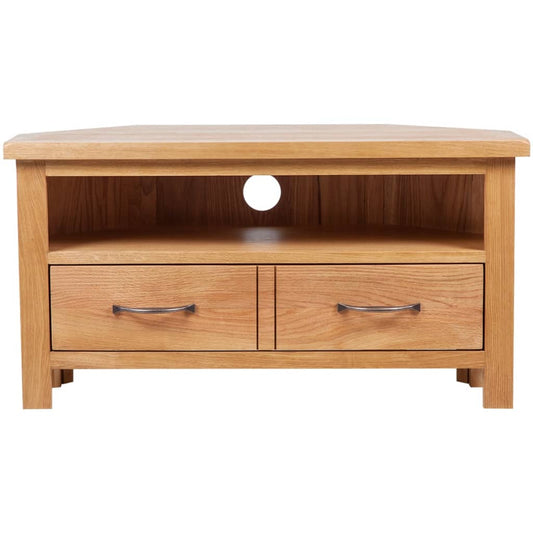 TV Cabinet with Drawer 88 x 42 x 46 cm Solid Oak Wood TV Cabinet with Drawer 88 x 42 x 46 cm Solid Oak Wood