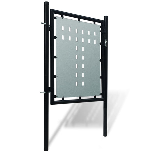 Black Single Door Fence Gate 100x100 cm Black Single Door Fence Gate 100x100 cm
