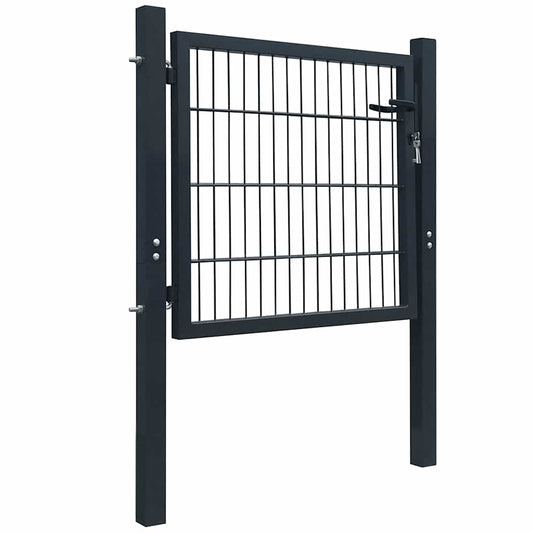 2D Fence Gate (Single) Anthracite Grey 100x80 cm 2D Fence Gate (Single) Anthracite Grey 100x80 cm