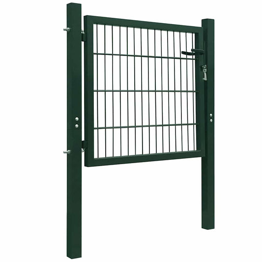 141747 vidaXL 2D Fence Gate (Single) Green 100x80 cm 141747 vidaXL 2D Fence Gate (Single) Green 100x80 cm