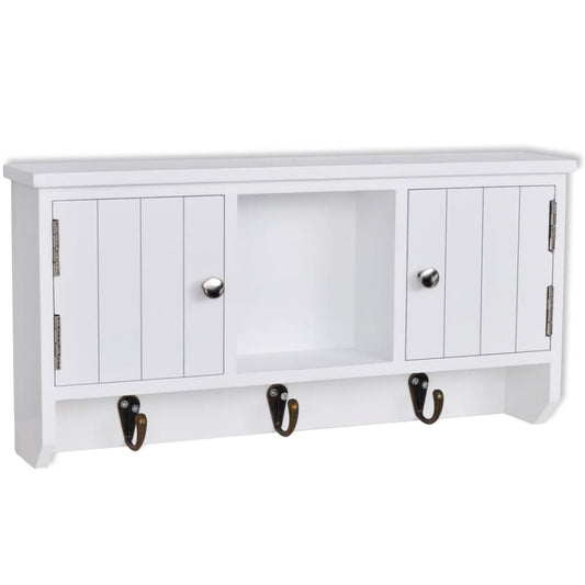 Wall Cabinet for Keys and Jewelery with Doors and Hooks Wall Cabinet for Keys and Jewelery with Doors and Hooks