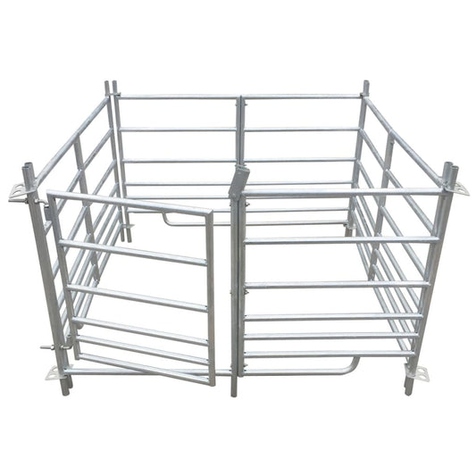 4-Panel Sheep Pen Galvanised Steel 137 x 137 x 92 cm 4-Panel Sheep Pen Galvanised Steel 137 x 137 x 92 cm