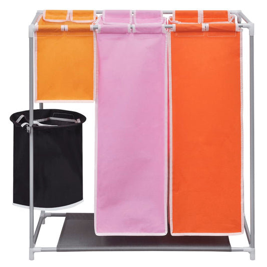 3-Section Laundry Sorter Hamper with a Washing Bin 3-Section Laundry Sorter Hamper with a Washing Bin