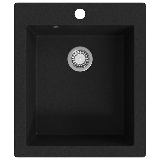 Overmount Kitchen Sink Single Basin Granite Black Overmount Kitchen Sink Single Basin Granite Black