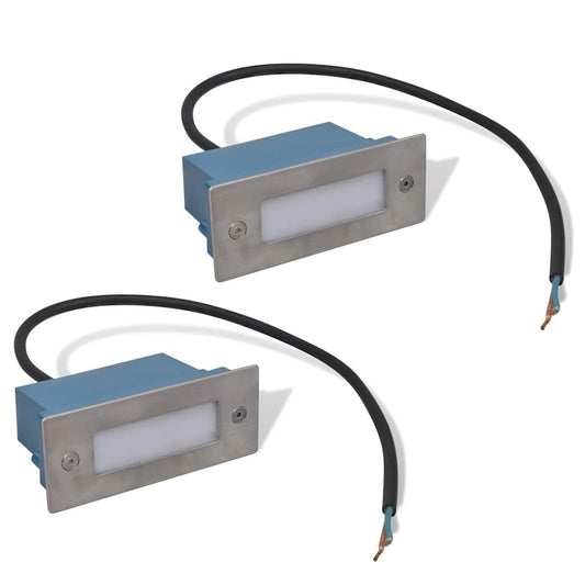 2 LED Recessed Stair Light 44 x 111 x 56 mm 2 LED Recessed Stair Light 44 x 111 x 56 mm