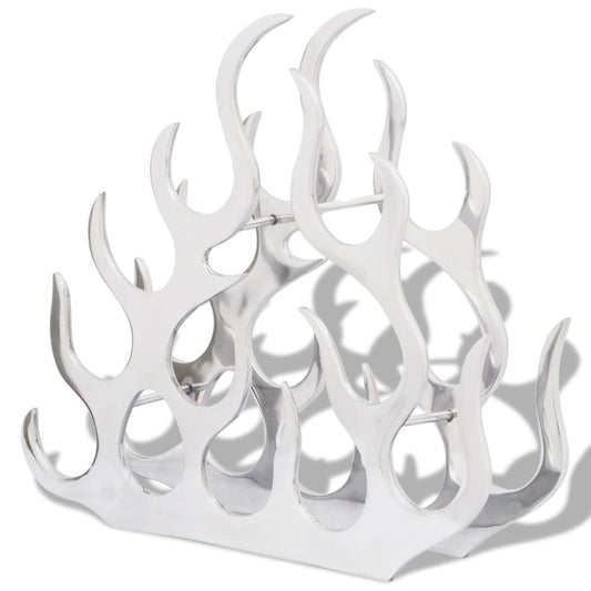 Wine Stand for 11 Bottles Silver Aluminium Wine Stand for 11 Bottles Silver Aluminium