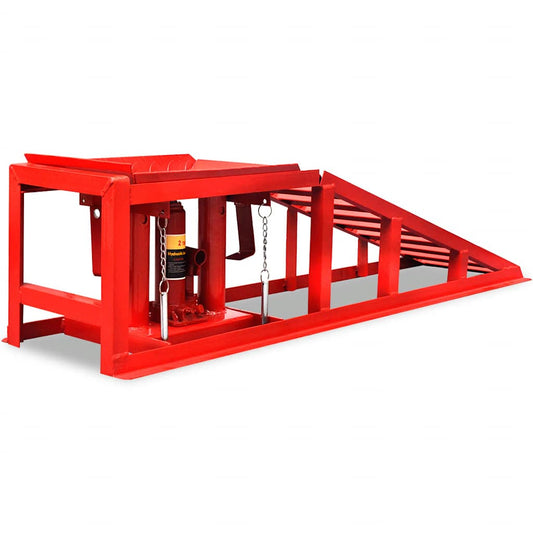 Car Repair Ramps 2 pcs Red Steel Car Repair Ramps 2 pcs Red Steel