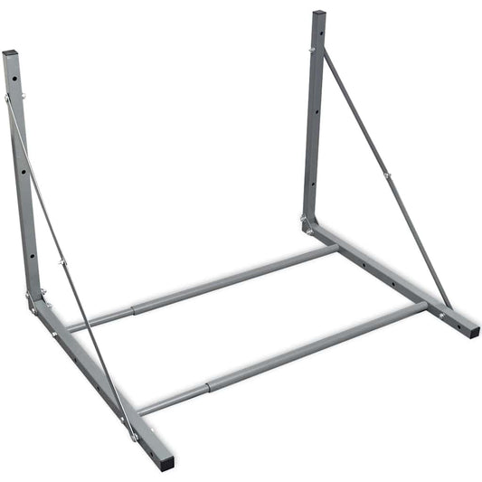 Tyre Rack Silver Steel Tyre Rack Silver Steel