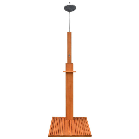 Outdoor Shower Eucalyptus Wood and Steel Outdoor Shower Eucalyptus Wood and Steel