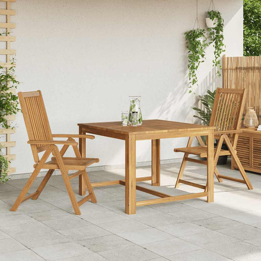 Folding Chairs 2 pcs Solid Acacia Wood Brown Folding Chairs 2 pcs Solid Acacia Wood Brown