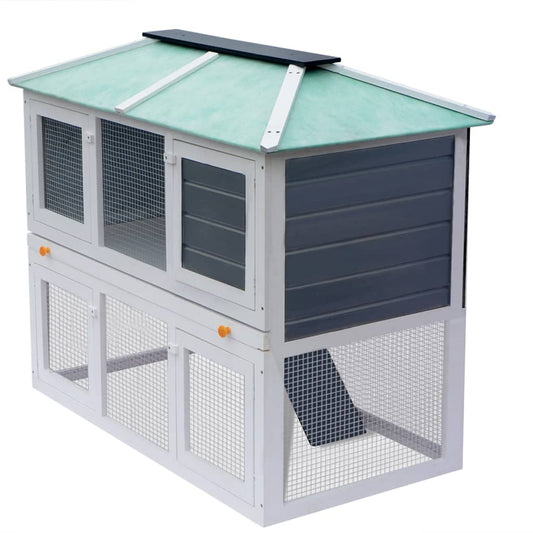 Animal Rabbit Cage Double Floor Wood Animal Rabbit Cage Double Floor Wood