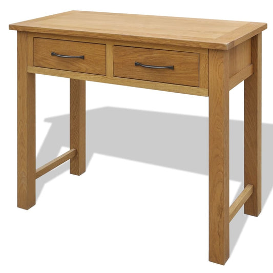 Dressing Table with Stool Solid Oak Wood Dressing Table with Stool Solid Oak Wood