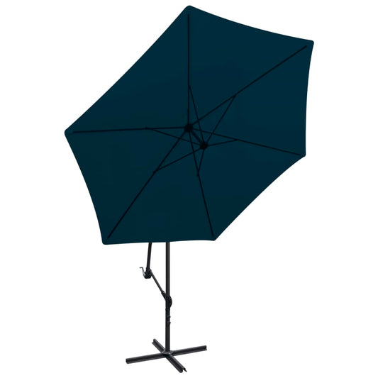 Cantilever Garden Parasol | Solid blue | Polyester, Steel | 3m Diameter Cantilever Garden Parasol | Solid blue | Polyester, Steel | 3m Diameter