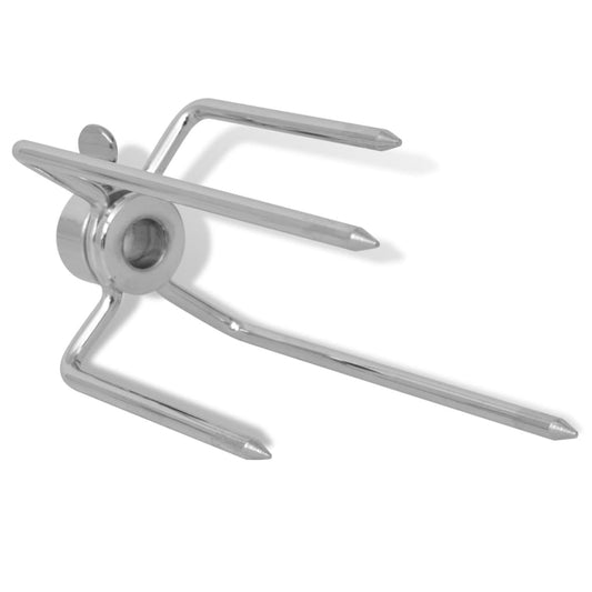 BBQ Rotisserie Spit Forks 2 pcs Steel BBQ Rotisserie Spit Forks 2 pcs Steel