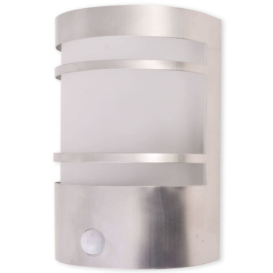 Outdoor Wall Light with Sensor Stainless Steel Outdoor Wall Light with Sensor Stainless Steel