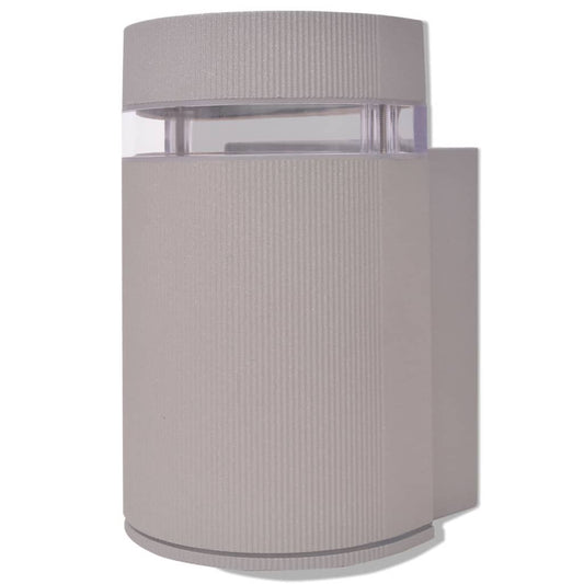 Outdoor Semi-Cylindrical Wall Sconce Grey Aluminium Outdoor Semi-Cylindrical Wall Sconce Grey Aluminium