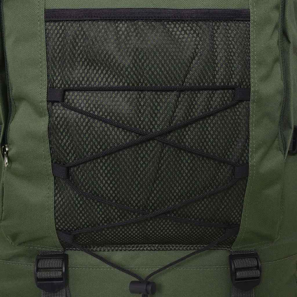 91096 vidaXL Army-Style Backpack XXL 100 L Green