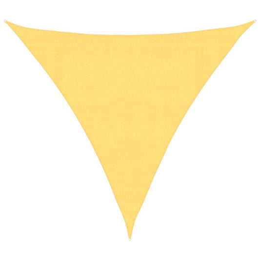 Sunshade Sail HDPE Triangular 3.6x3.6x3.6 m Beige Sunshade Sail HDPE Triangular 3.6x3.6x3.6 m Beige