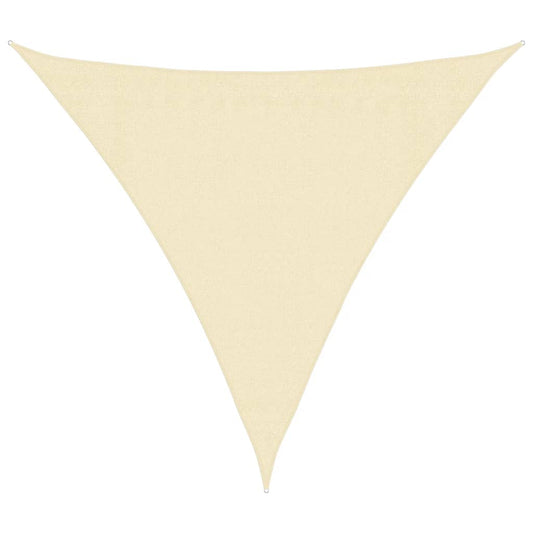 Sunshade Sail HDPE Triangular 3.6x3.6x3.6 m Cream Sunshade Sail HDPE Triangular 3.6x3.6x3.6 m Cream