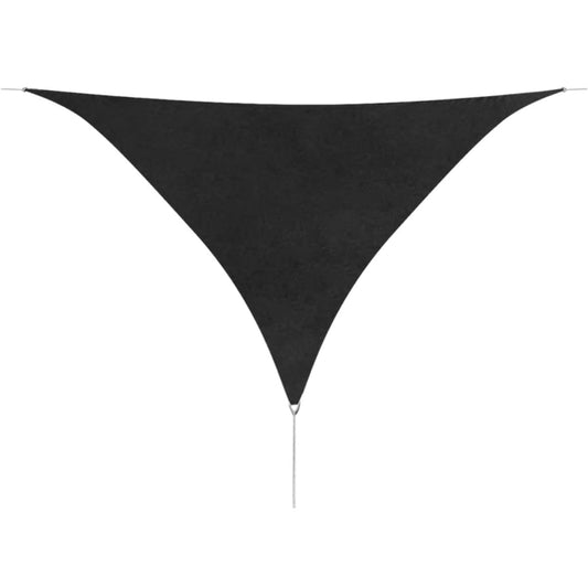 Sunshade Sail Oxford Fabric Triangular 5x5x5 m Anthracite Sunshade Sail Oxford Fabric Triangular 5x5x5 m Anthracite
