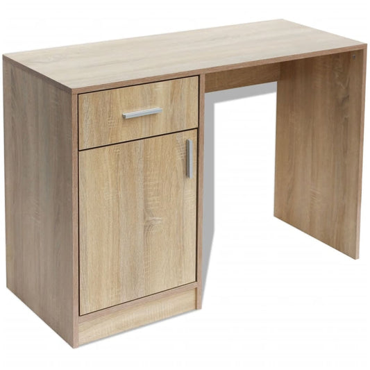 Desk with Drawer and Cabinet Oak 100x40x73 cm Desk with Drawer and Cabinet Oak 100x40x73 cm