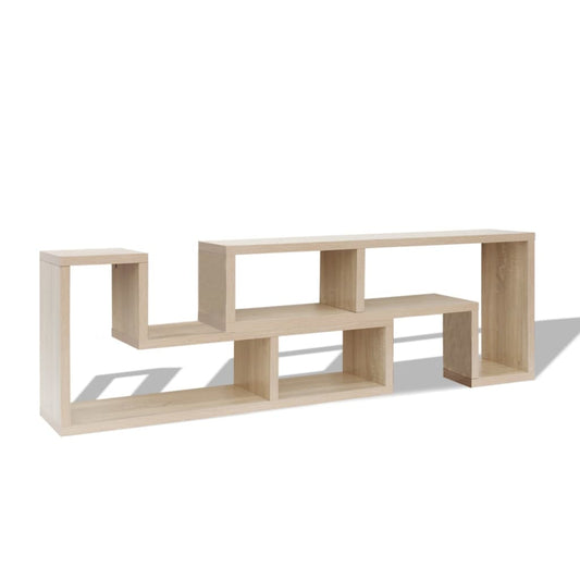 TV Cabinet Double L-Shaped Oak TV Cabinet Double L-Shaped Oak