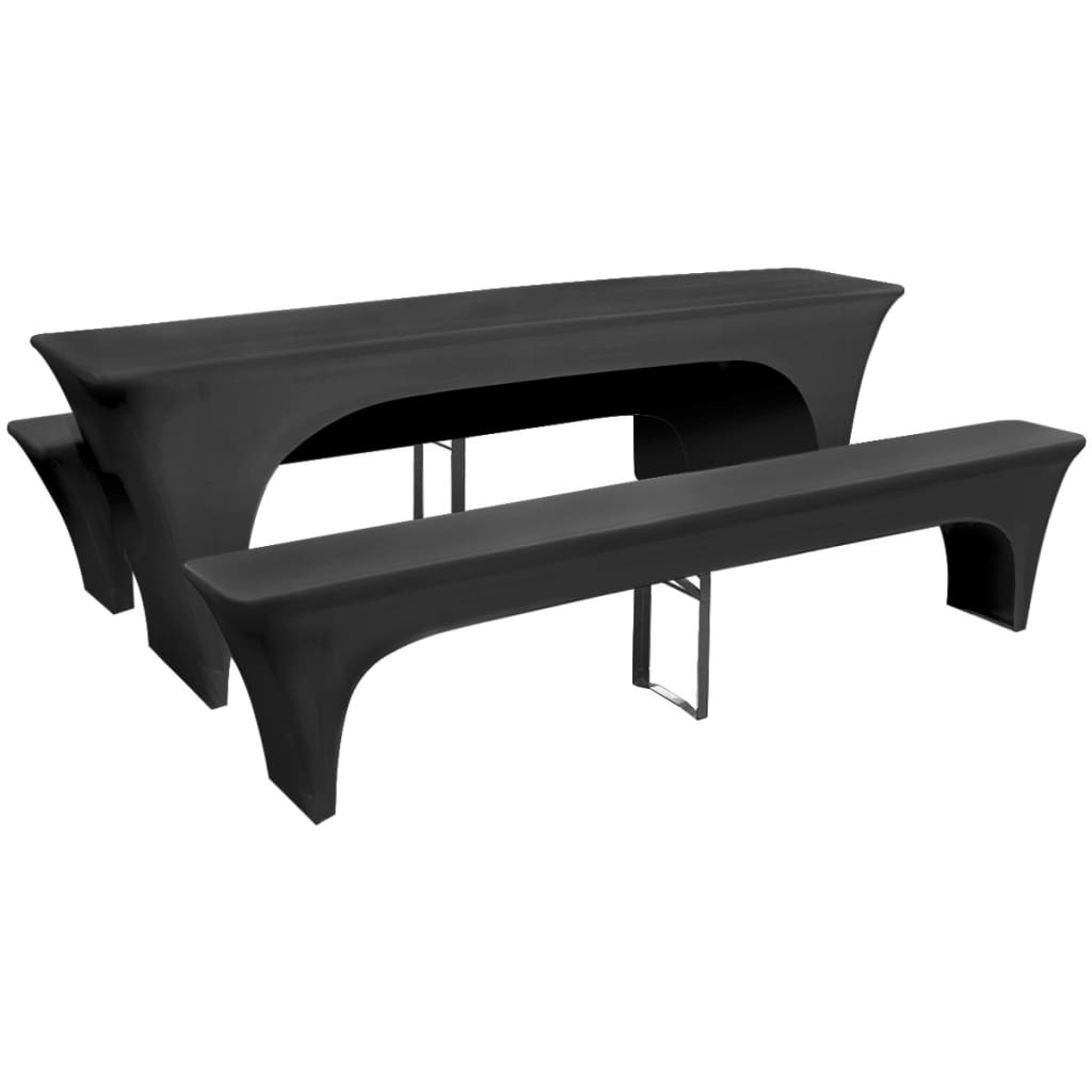 Table Cover | Set of 3 | Anthracite | Polyester 90%, Elastane 10%