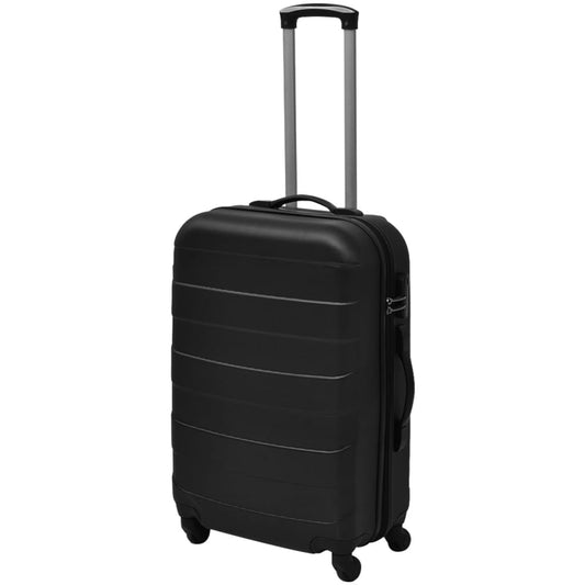 Three Piece Hardcase Trolley Set Black 45.5/55/66 cm Three Piece Hardcase Trolley Set Black 45.5/55/66 cm