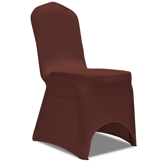 Stretch Chair Cover 4 pcs Brown Stretch Chair Cover 4 pcs Brown