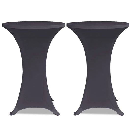 Stretch Table Cover 2 pcs 70 cm Anthracite Stretch Table Cover 2 pcs 70 cm Anthracite