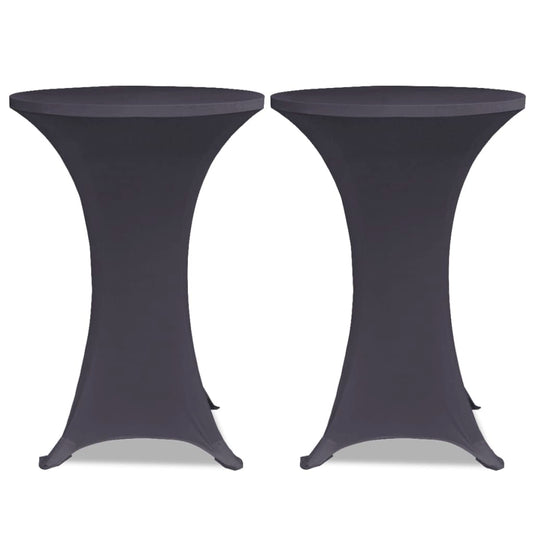 Stretch Table Cover 2 pcs 80 cm Anthracite Stretch Table Cover 2 pcs 80 cm Anthracite