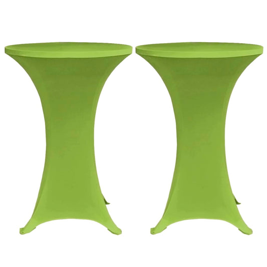 Stretch Table Cover 2 pcs 70 cm Green Stretch Table Cover 2 pcs 70 cm Green