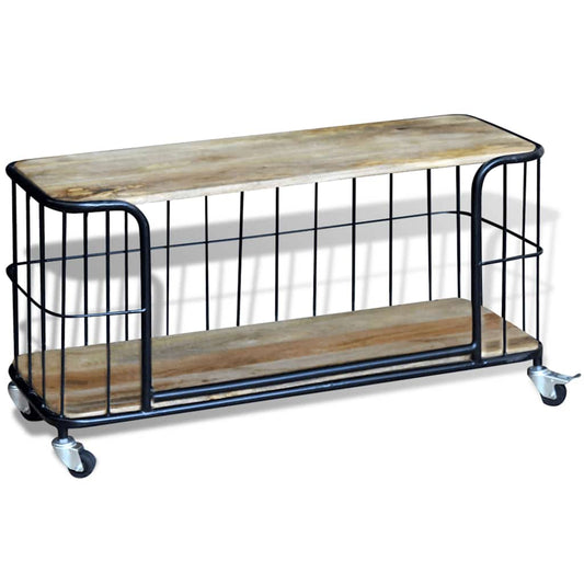 243301 vidaXL TV Cabinet Solid Mango Wood 100x40x45 cm 243301 vidaXL TV Cabinet Solid Mango Wood 100x40x45 cm